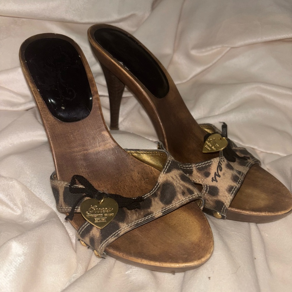 GUESS Leopard Print Heels